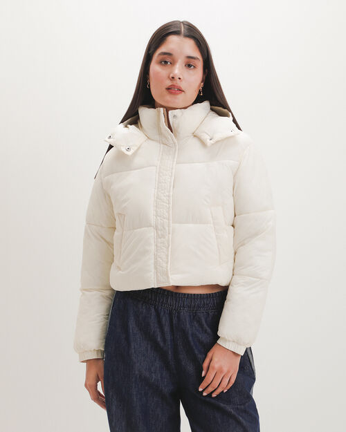Chamarra Blanca Gorro