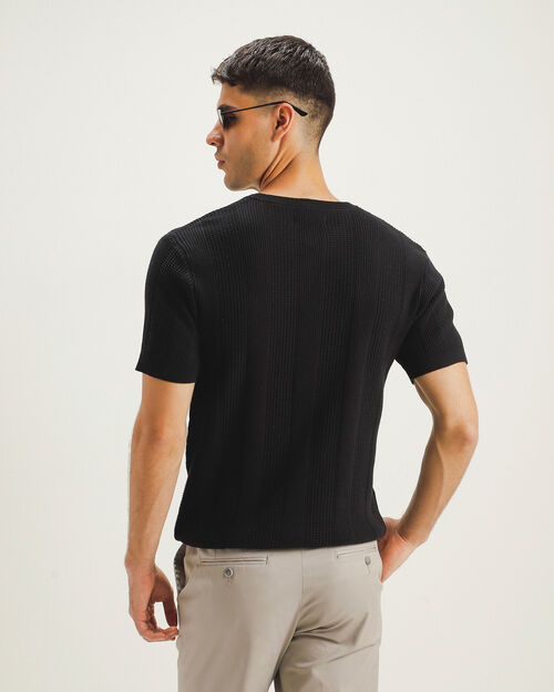 Playera Negra Fit Slim