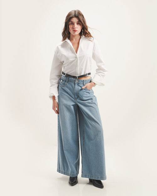 Jeans Azul Wide Leg