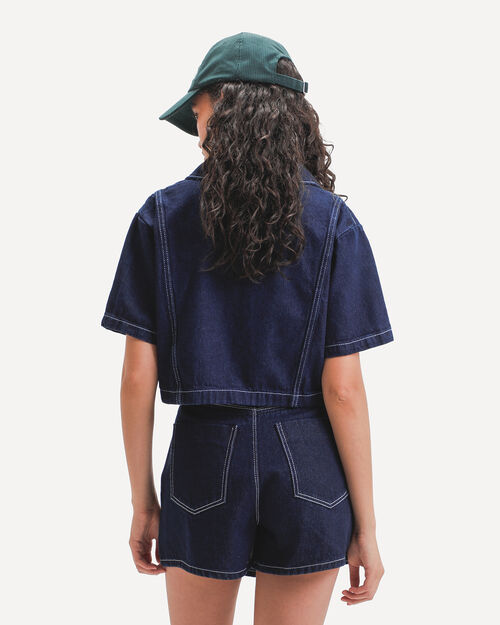 Camisa Tejido Mezclilla