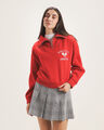 Sudadera Rosa Cerrada,ROJO