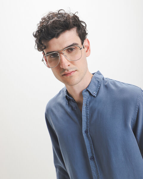 Camisa Regular Azul