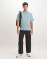 Playera Relaxed Azul,AZUL EMPOLVADO