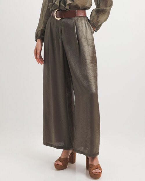 Pantal&oacute;n Verde Con Cintur&oacute;n