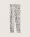 Leggings Beige Flores,CREMA