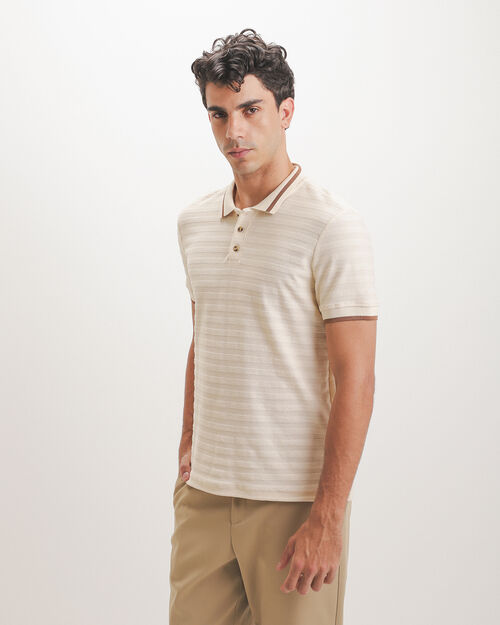 Polo Textura Beige