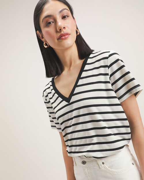 Playera Estampado Rayas