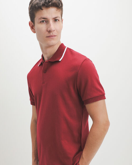 Polo Roja Tejida