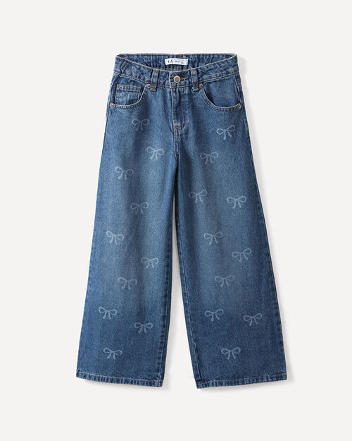Jeans Wide Leg Mo&ntilde;os