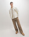 Chamarra Beige Zipper,CREMA