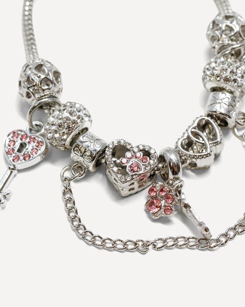 Pulsera Charms Rosa
