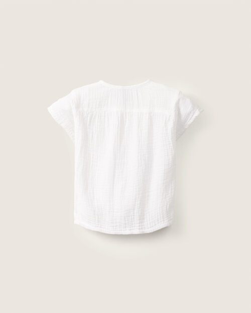 Blusa Textura Con Flor