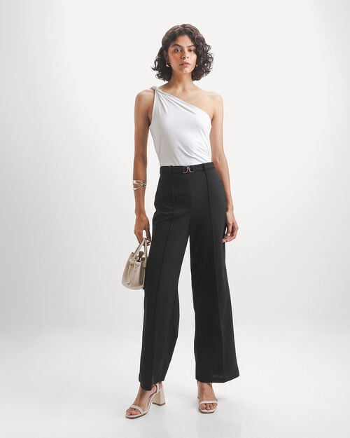 Pantal&oacute;n Negro Cinto