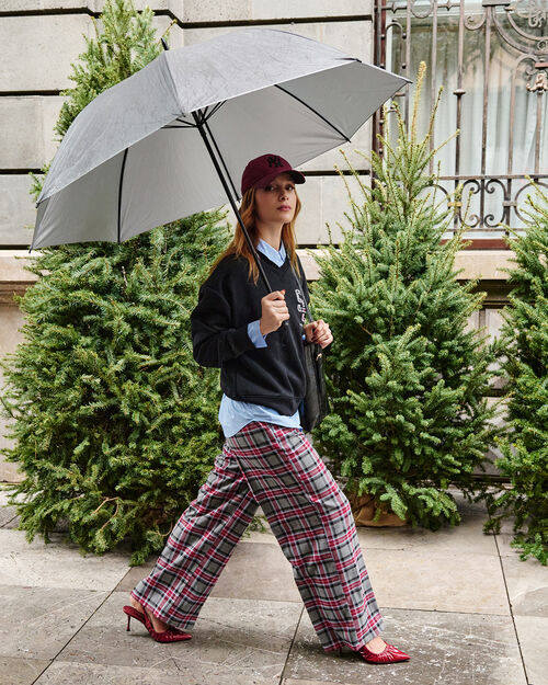 Pantalón Estampado Cuadros