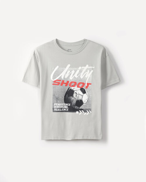 Playera Gris Estampada