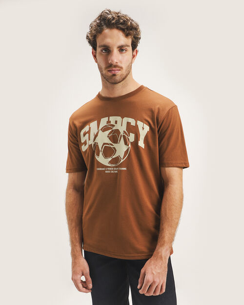 Playera Caf&eacute; Con Dise&ntilde;o