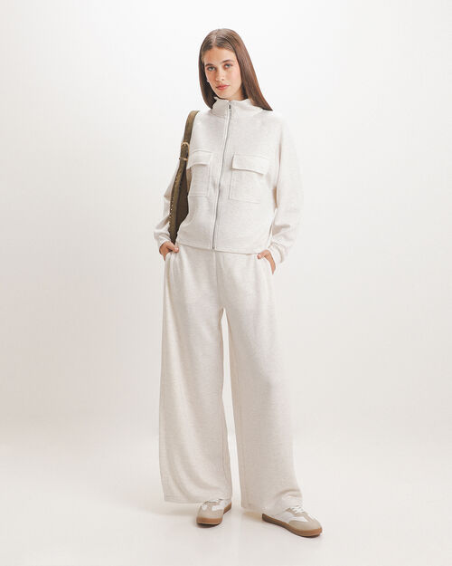 Pantal&oacute;n Blanco Wide Leg