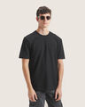 Playera Fit Regular S&oacute;lida,NEGRO
