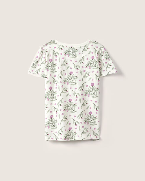 Playera Manga Corta Flores
