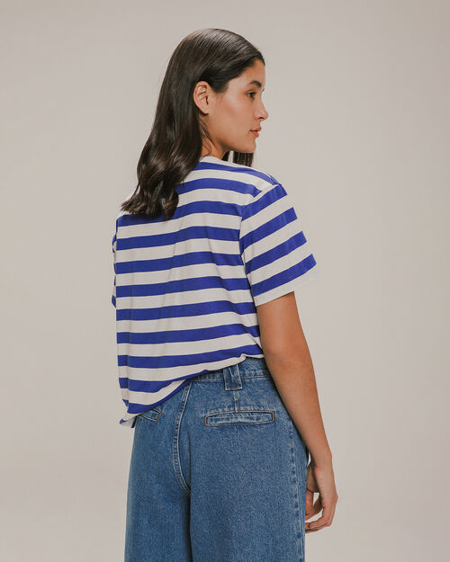 Playera Oversize Azul