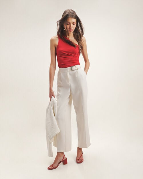 Pantal&oacute;n Blanco Straight