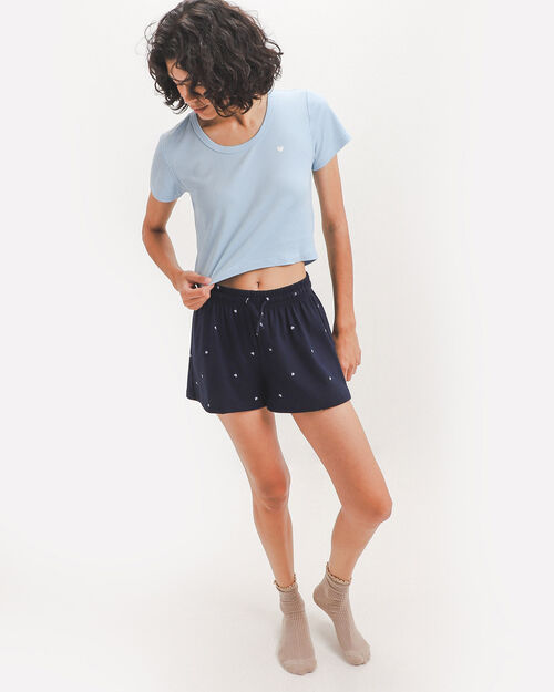 Crop Top Azul Cielo