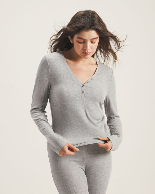 Top De Pijama Gris