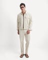 Pantal&oacute;n Cintura El&aacute;stica,BEIGE