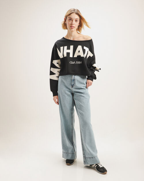 Jeans Wide Leg Azul
