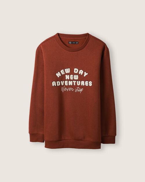 Sudadera Estampado De Texto