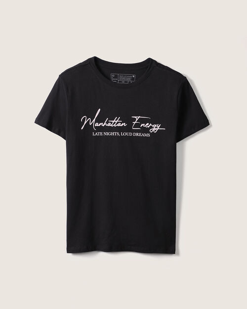 Playera Con Textro G&aacute;fico