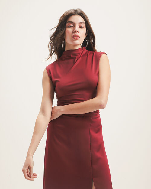 Top Rojo Sin Mangas