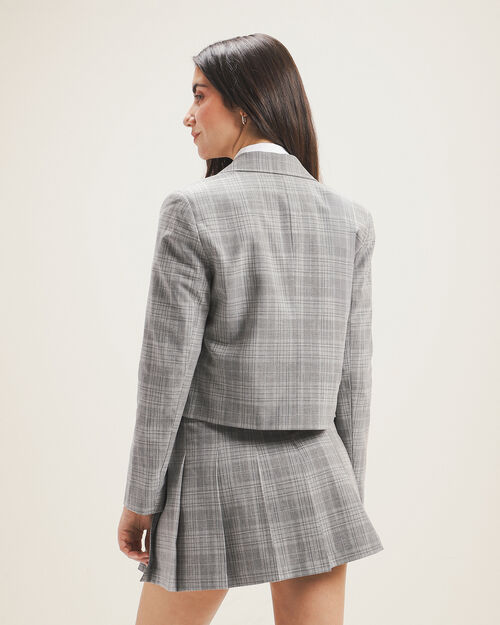 Blazer Cropped Gris