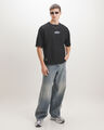 Playera Blanca Oversize,NEGRO