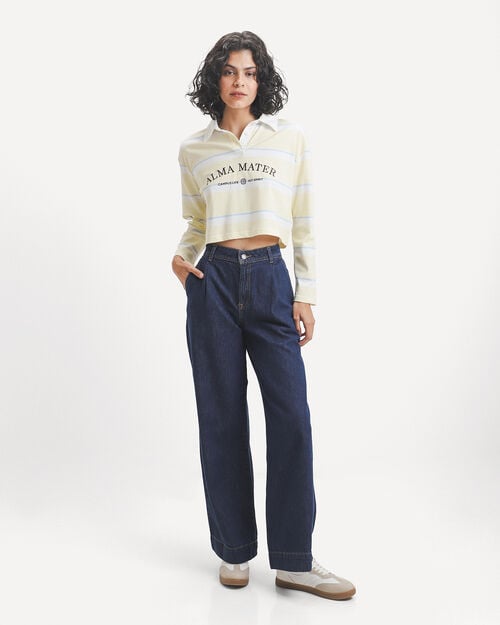 Jeans Wide Leg Pinzas