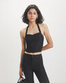 Top Halter Azul,NEGRO