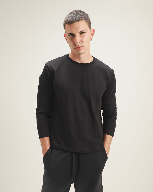 Playera Manga Larga Negra