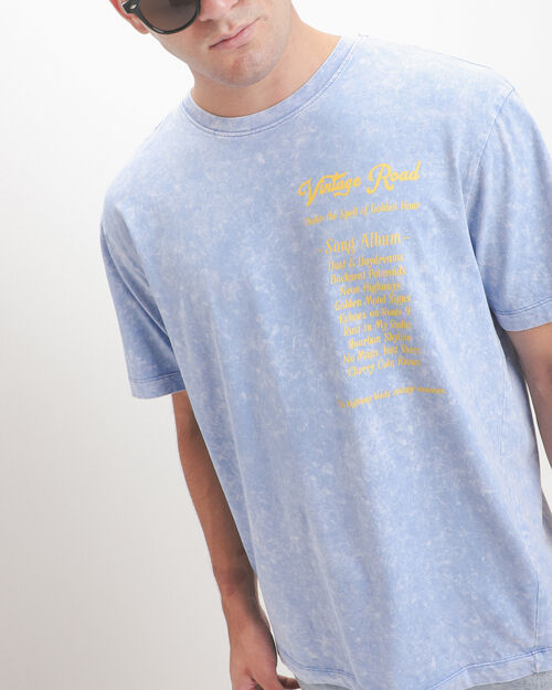 Playera Azul Relaxed