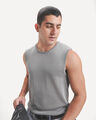 Playera Tank De Punto,GRIS