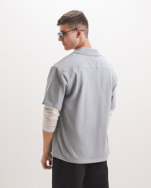 Camisa Gris S&oacute;lida