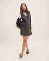 Vestido Corto Gris,GRIS