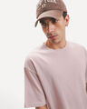 Playera Oversize Roja,ROSA EMPOLVADO