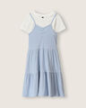 Conjunto Playera Y Vestido,AZUL P1