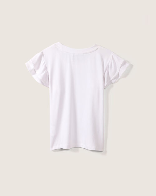 Playera Blanca Volantes