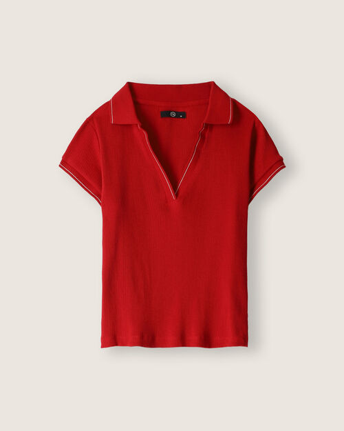 Polo Roja Manga Corta