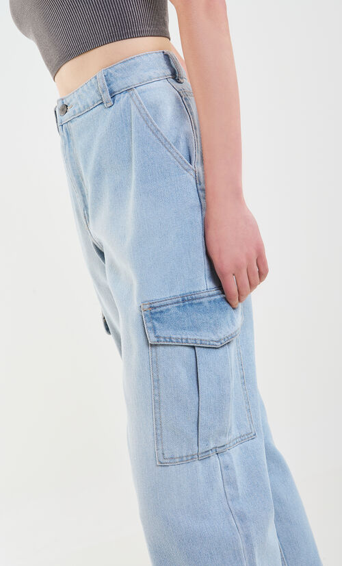 Pantalón Cargo Pantalones C&a Dama Jeans Primark High Cintura