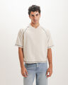 Playera Boxy Beige,CREMA