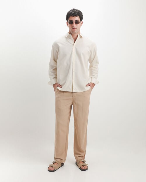 Camisa Textura Beige
