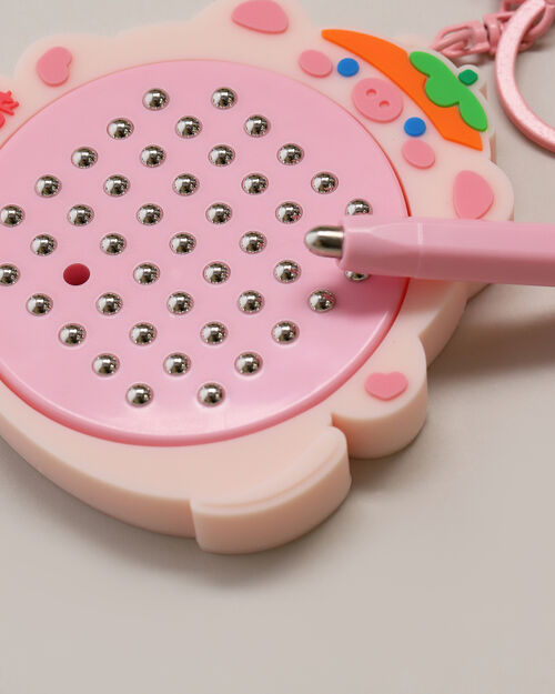 Llavero Con Pluma Rosa