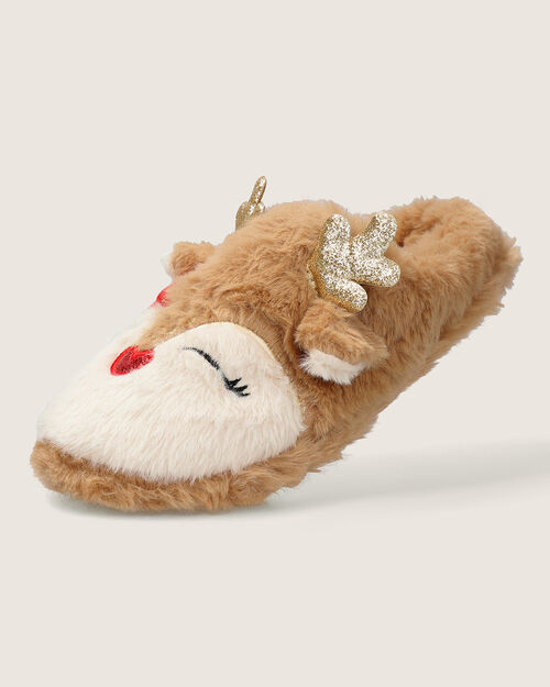 Pantuflas Navideña Reno